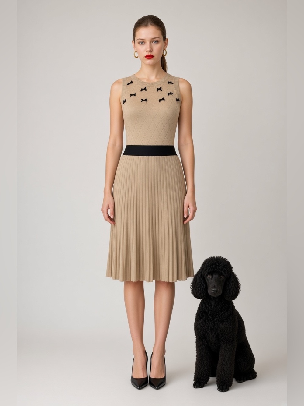 Red Valentino Midi Beige Black
